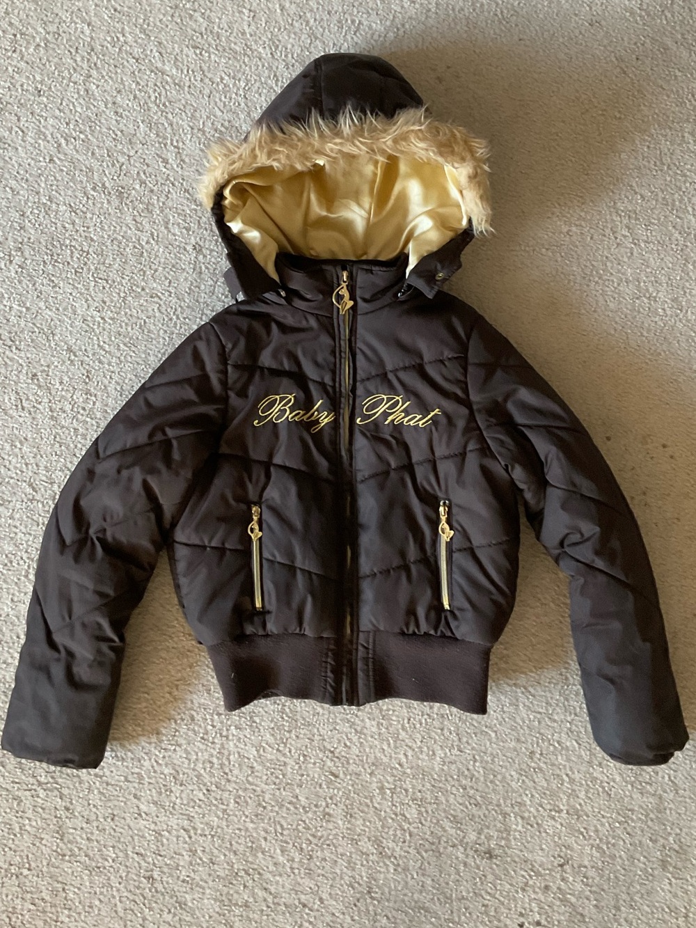 Baby Phat Girls Puffer Jacket - Medium